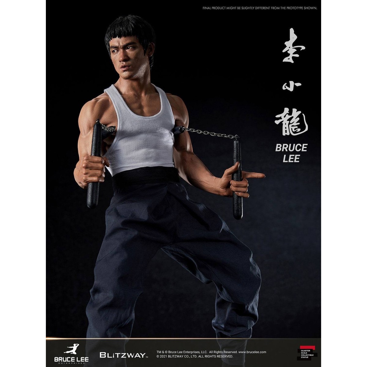 Blitzway - Bruce Lee-Statuette 1/4 80. Jahrestag Tribute - 55 cm