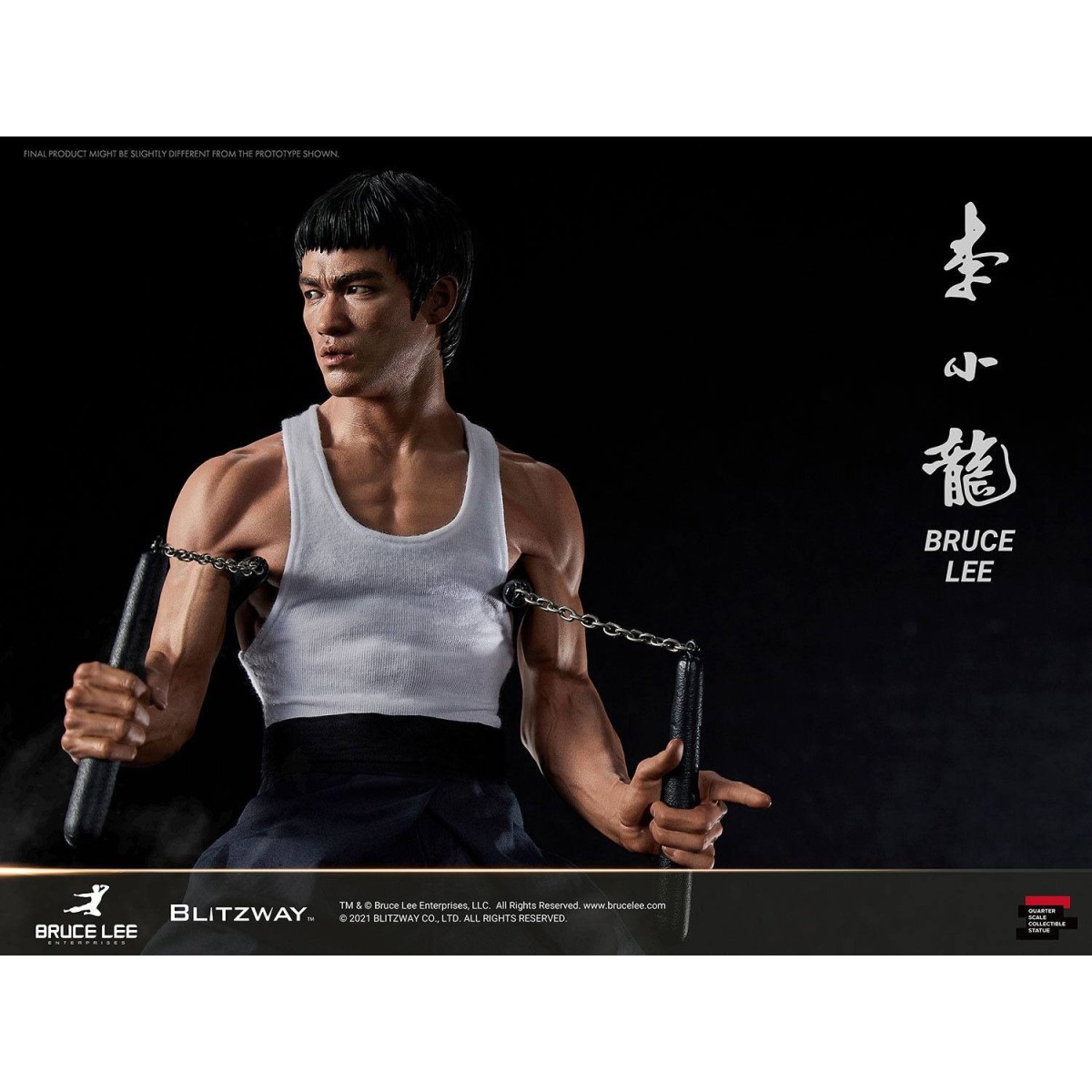 Blitzway - Bruce Lee-Statuette 1/4 80. Jahrestag Tribute - 55 cm