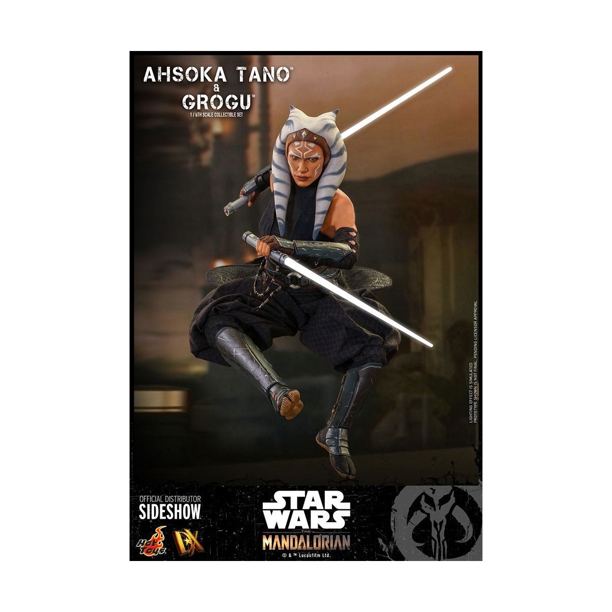 Hot Toys Star Wars - Ahsoka Tano & Grogu- Der Mandalorianer 1/6
