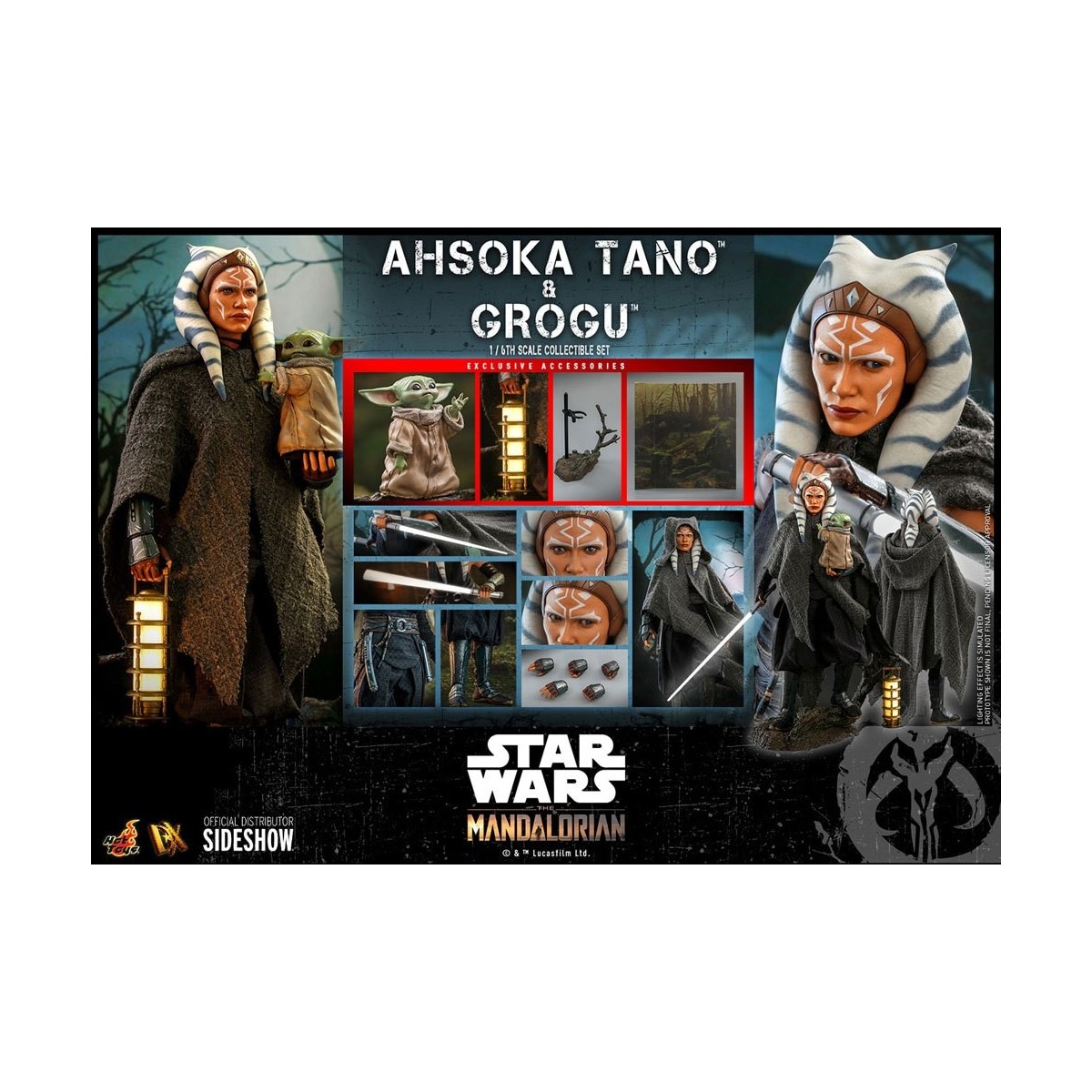 Hot Toys Star Wars - Ahsoka Tano & Grogu- Der Mandalorianer 1/6