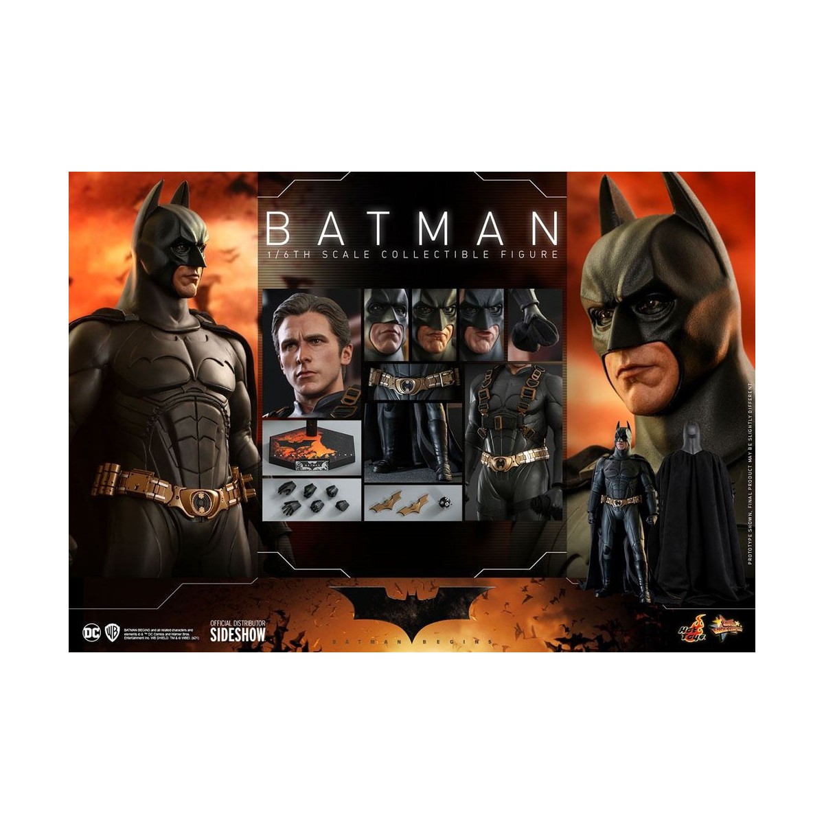 Hot Toys Batman Begins - Batman Exklusive Film Masterpiece 1/6