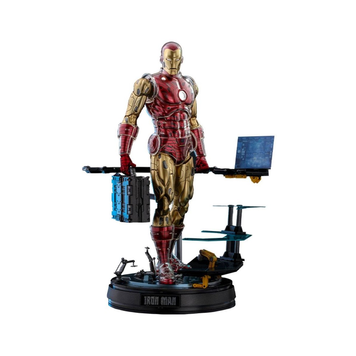 Hot Toys - Iron Man Deluxe Version - Marvel The Origins Collection Comic Masterpiece Figur 1/6