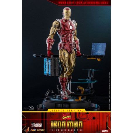 Hot Toys - Iron Man Deluxe Version - Marvel The Origins Collection Comic Masterpiece Figur 1/6