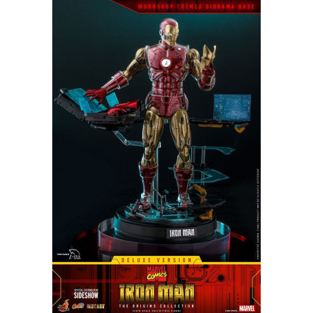 Hot Toys - Iron Man Deluxe Version - Marvel The Origins Collection Comic Masterpiece Figur 1/6