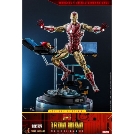 Hot Toys - Iron Man Deluxe Version - Marvel The Origins Collection Comic Masterpiece Figur 1/6