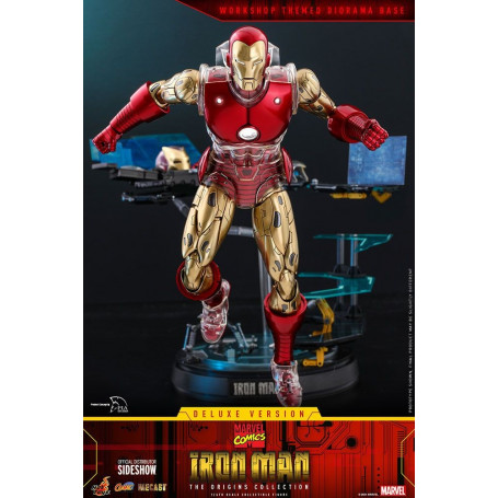 Hot Toys - Iron Man Deluxe Version - Marvel The Origins Collection Comic Masterpiece Figur 1/6