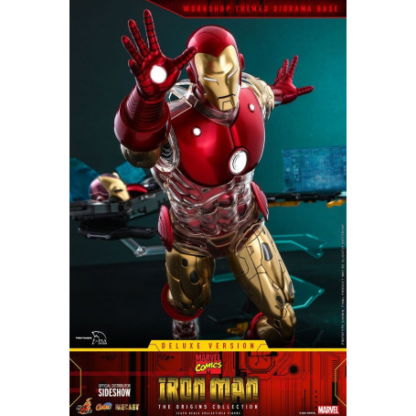 Hot Toys - Iron Man Deluxe Version - Marvel The Origins Collection Comic Masterpiece Figur 1/6