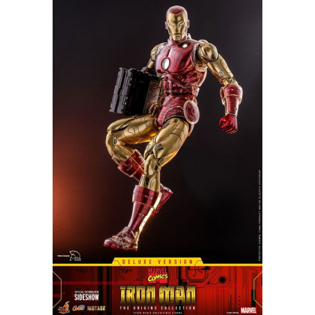 Hot Toys - Iron Man Deluxe Version - Marvel The Origins Collection Comic Masterpiece Figur 1/6