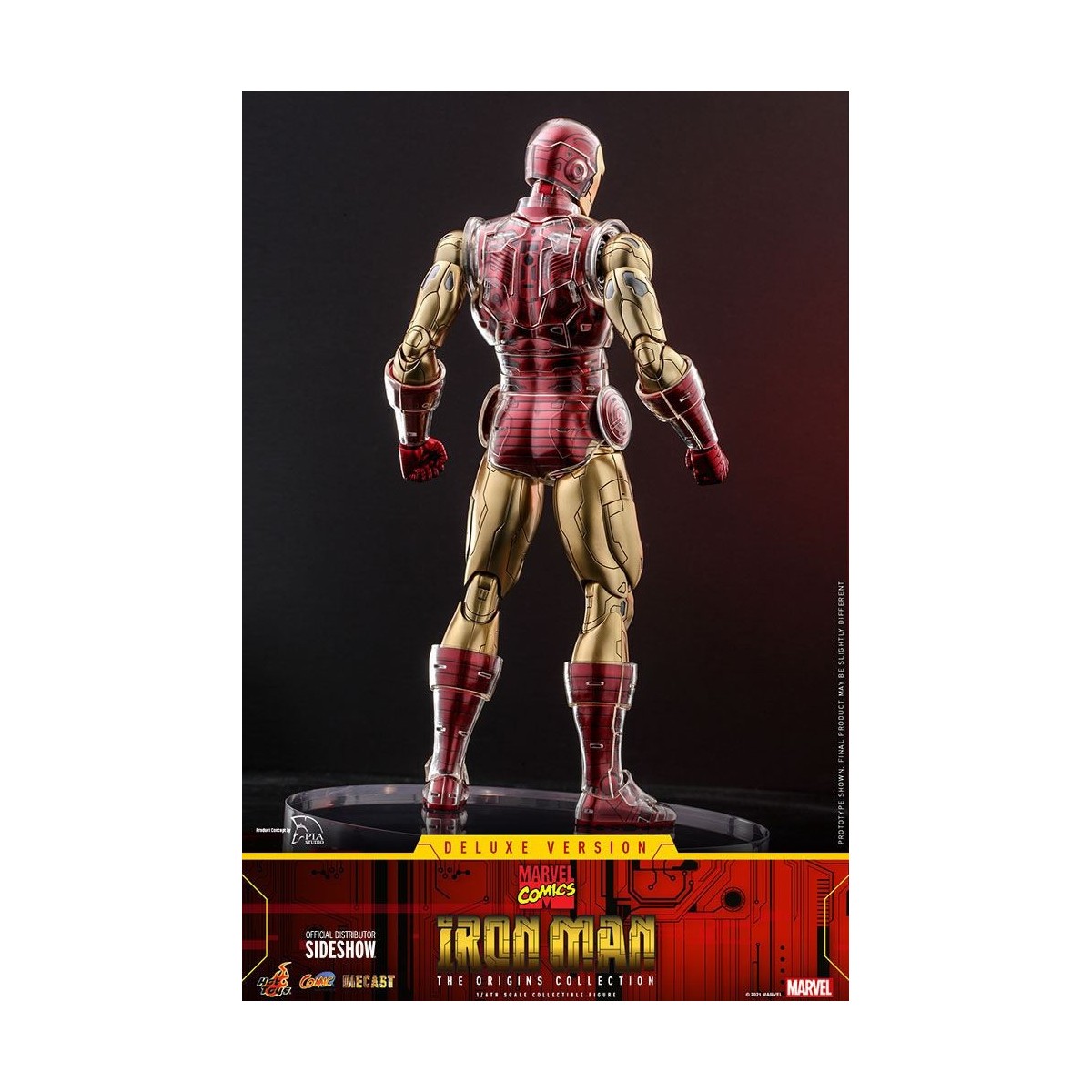 Hot Toys - Iron Man Deluxe Version - Marvel The Origins Collection Comic Masterpiece Figur 1/6