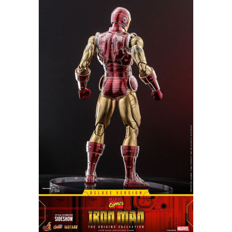 Hot Toys - Iron Man Deluxe Version - Marvel The Origins Collection Comic Masterpiece Figur 1/6