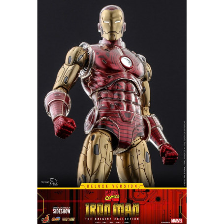 Hot Toys - Iron Man Deluxe Version - Marvel The Origins Collection Comic Masterpiece Figur 1/6