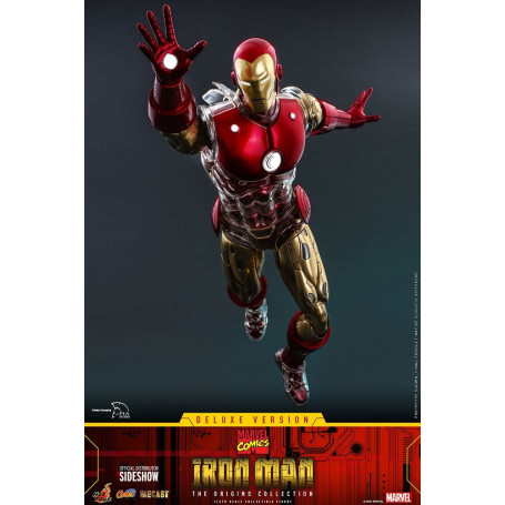 Hot Toys - Iron Man Deluxe Version - Marvel The Origins Collection Comic Masterpiece Figur 1/6