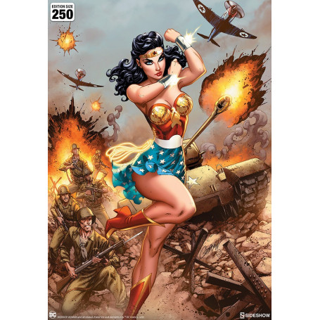 DC Comics Druck - Kunstdruck Wonder Woman WWII - J Scott Campbell 46 x 61 cm - ungerahmt