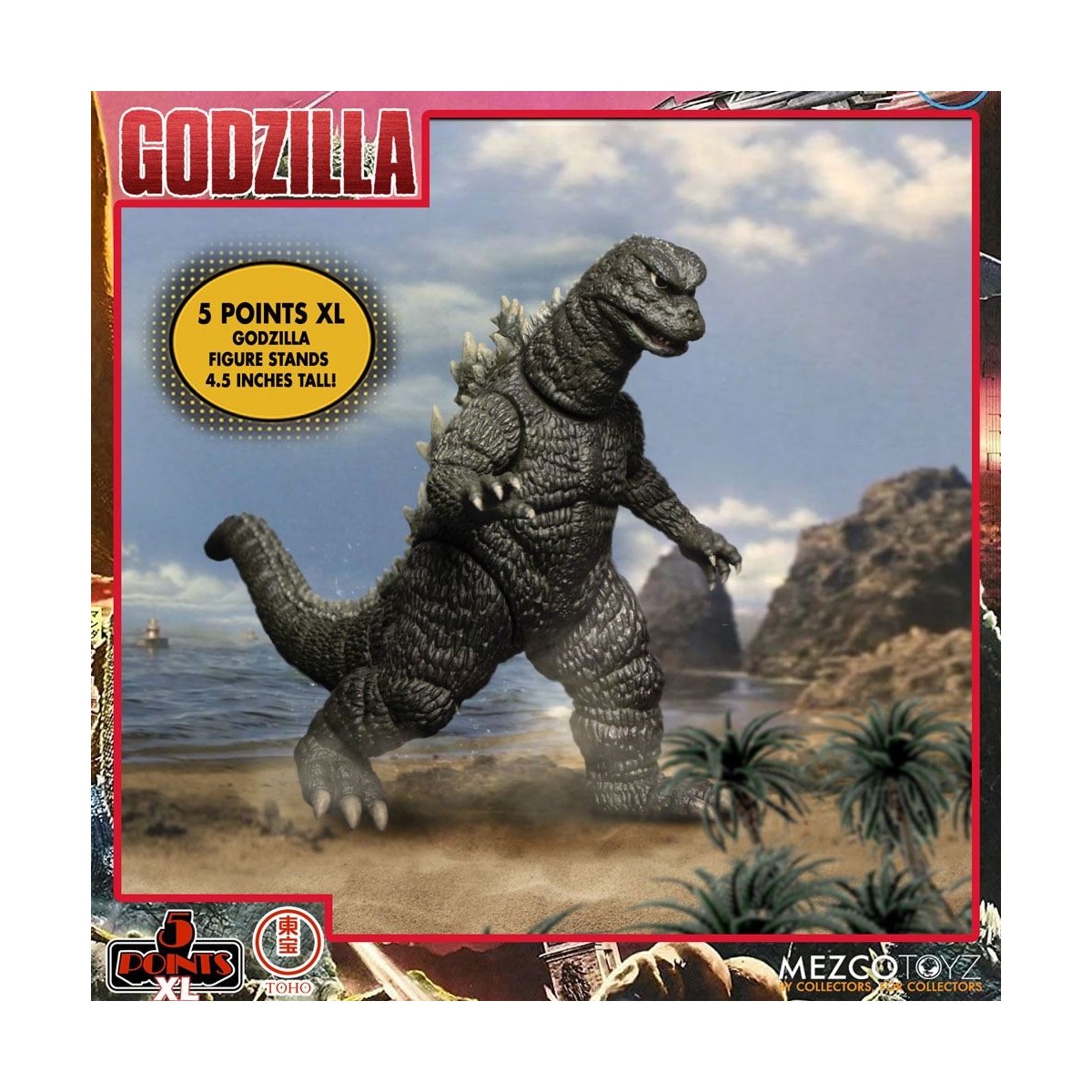 Mezco 5 Punkte XL Deluxe Box Set Runde 1 - Godzilla: Die Invasoren greifen an