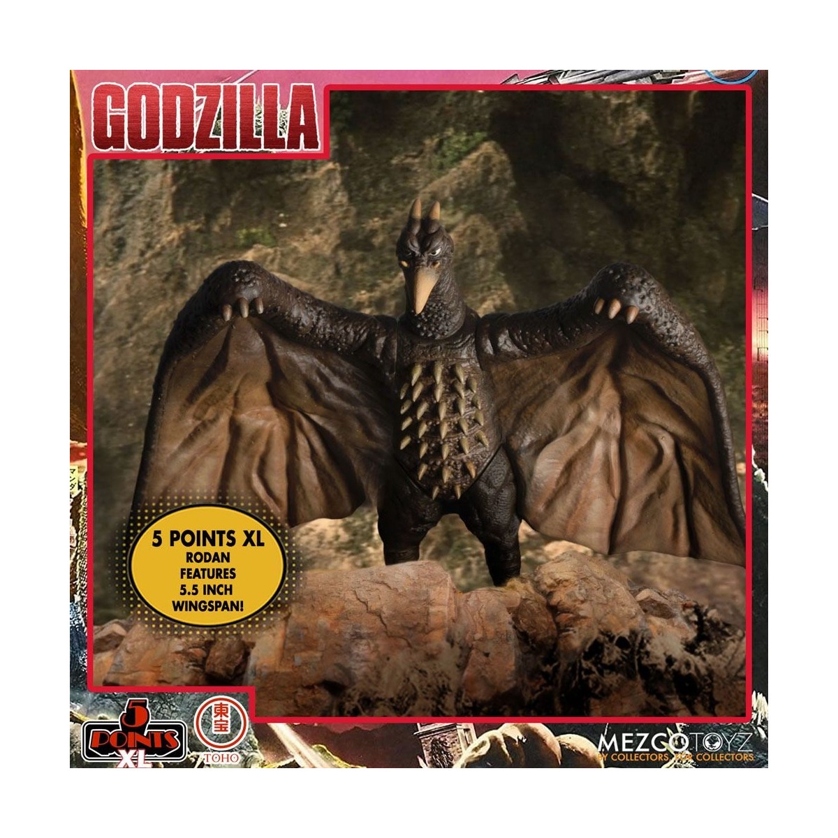 Mezco 5 Punkte XL Deluxe Box Set Runde 1 - Godzilla: Die Invasoren greifen an