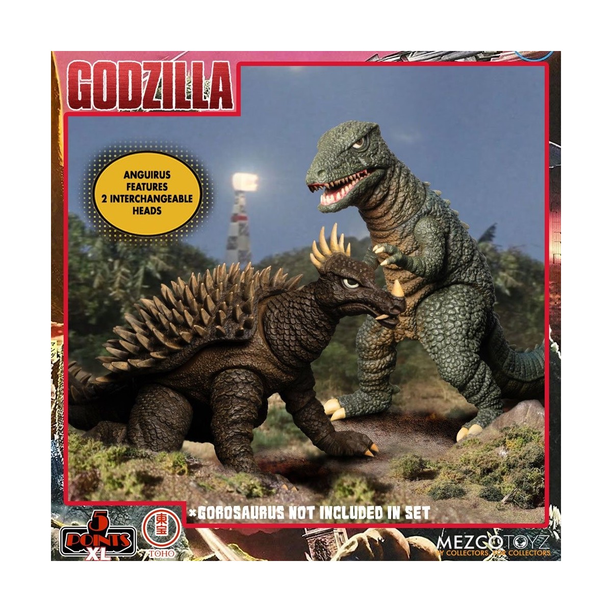 Mezco 5 Punkte XL Deluxe Box Set Runde 1 - Godzilla: Die Invasoren greifen an