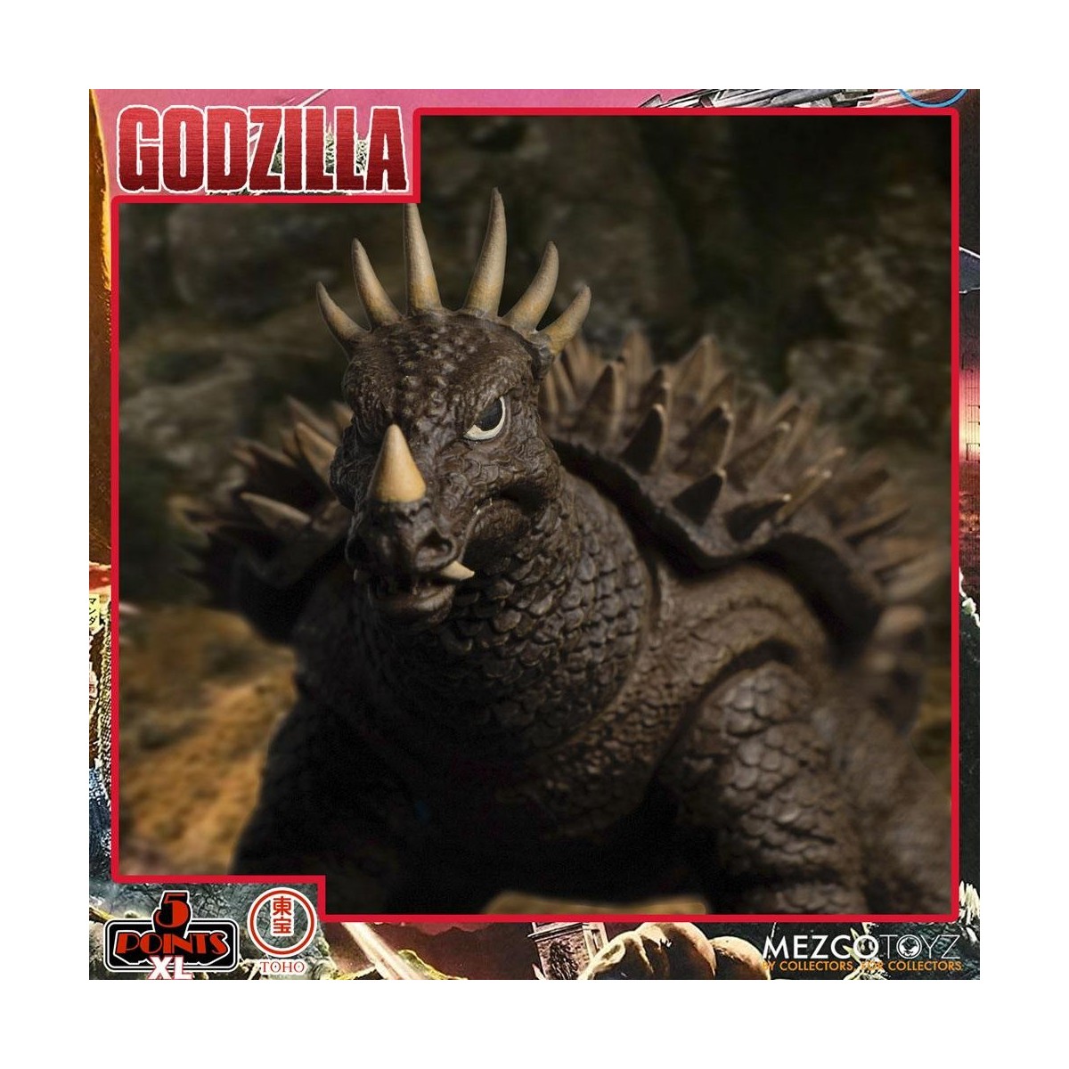 Mezco 5 Punkte XL Deluxe Box Set Runde 1 - Godzilla: Die Invasoren greifen an