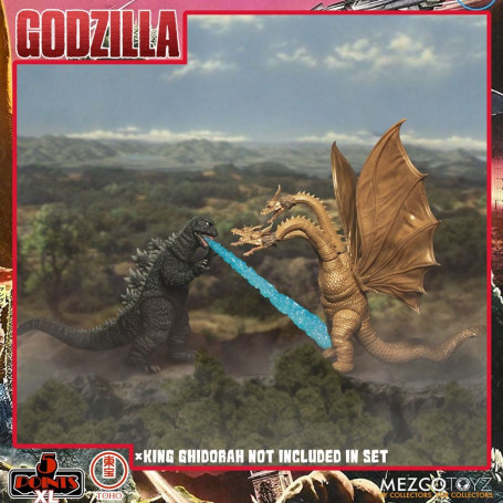 Mezco 5 Punkte XL Deluxe Box Set Runde 1 - Godzilla: Die Invasoren greifen an
