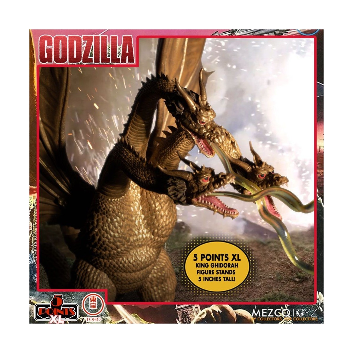 Mezco 5 Punkte XL Deluxe Box Set Runde 2 - Godzilla: Invaders Attack