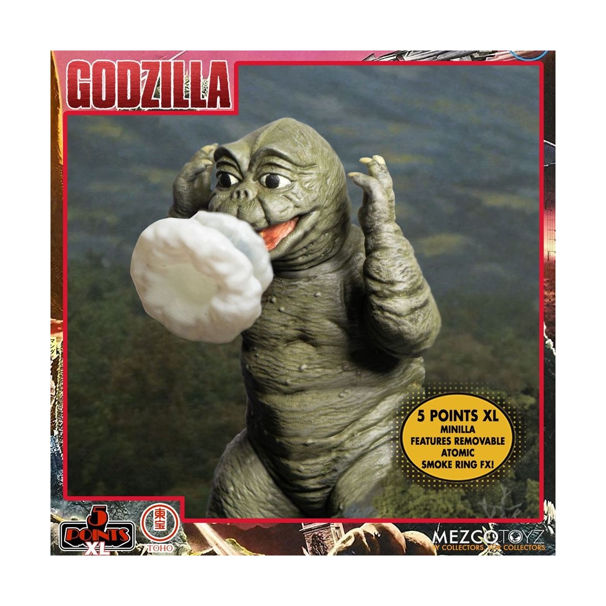 Mezco 5 Punkte XL Deluxe Box Set Runde 2 - Godzilla: Invaders Attack
