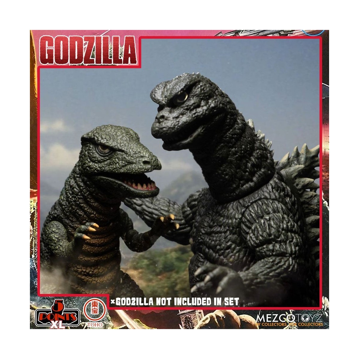 Mezco 5 Punkte XL Deluxe Box Set Runde 2 - Godzilla: Invaders Attack