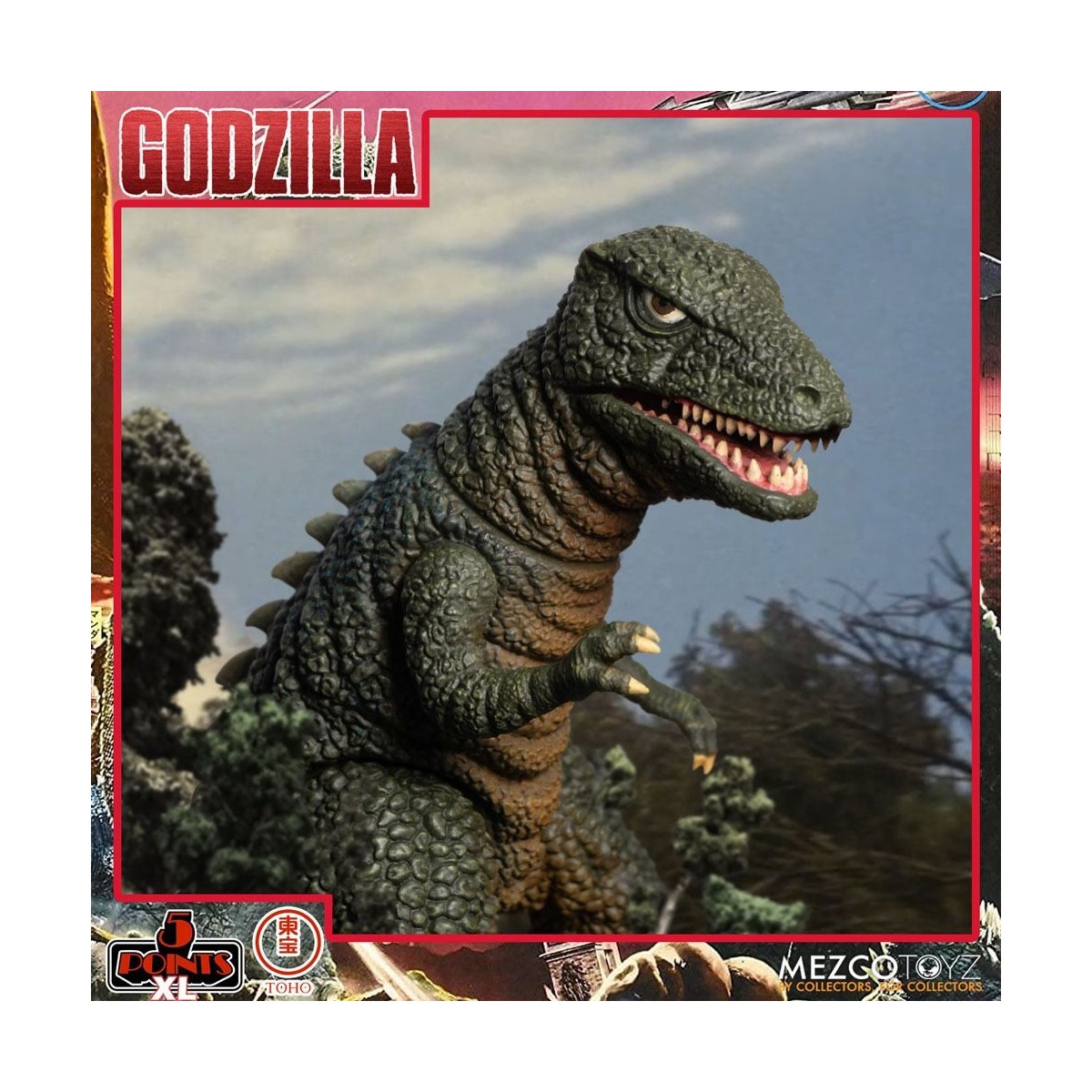 Mezco 5 Punkte XL Deluxe Box Set Runde 2 - Godzilla: Invaders Attack