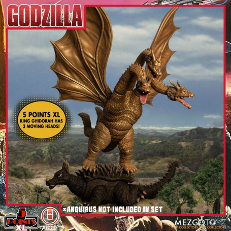 Mezco 5 Punkte XL Deluxe Box Set Runde 2 - Godzilla: Invaders Attack