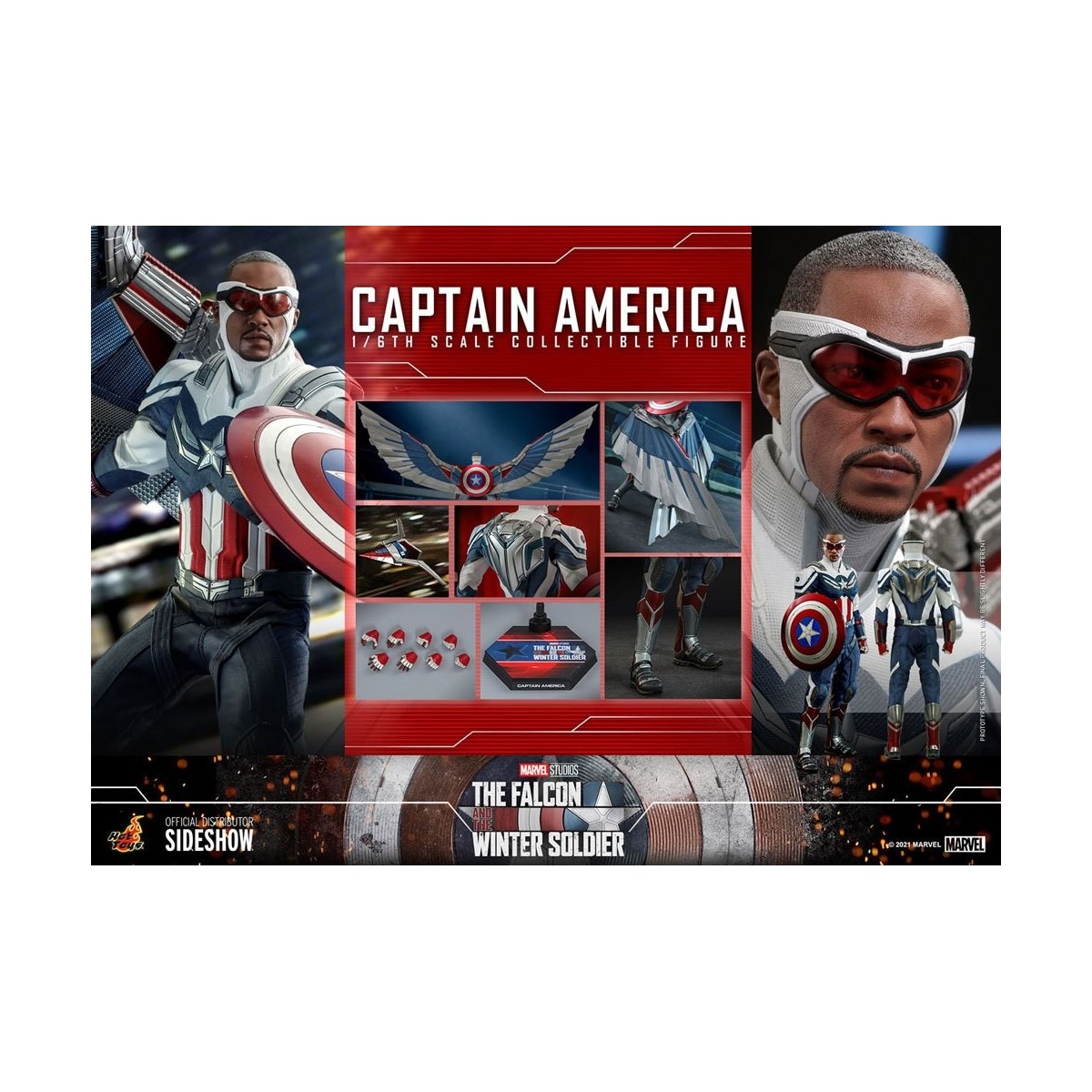 Hot Toys Marvel - Captain America 1/6 - Der Falke und der Wintersoldat