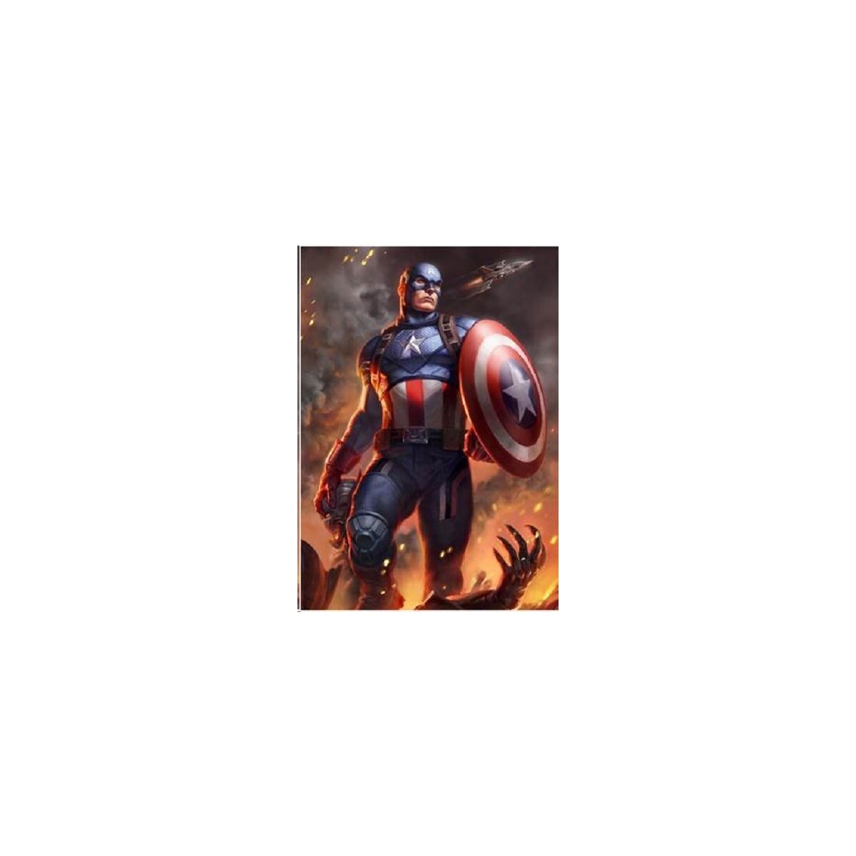 Marvel Druck - Kunstdruck Captain America - 46 x 61 cm - ungerahmt