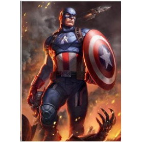 Marvel Druck - Kunstdruck Captain America - 46 x 61 cm - ungerahmt