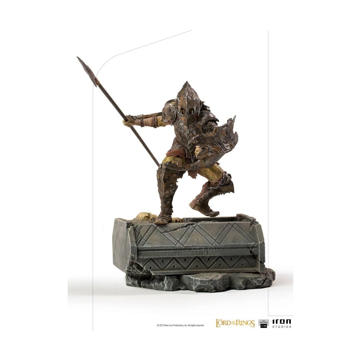 IRON STUDIOS - Gepanzerter Ork BDS Art Scale 1/10 - Herr der Ringe