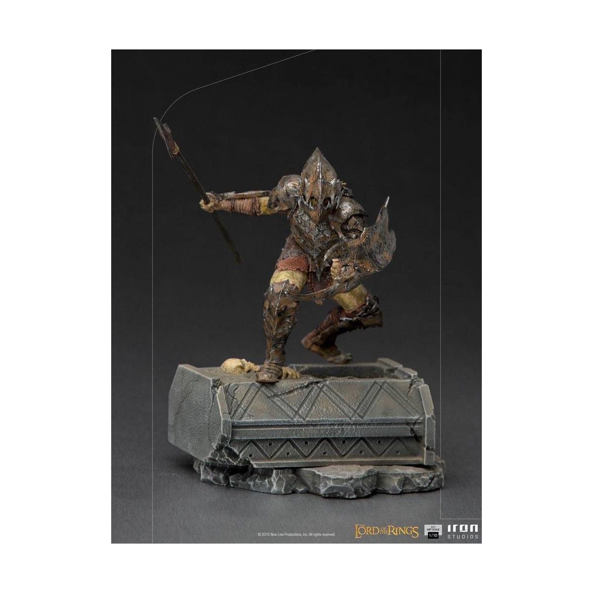 IRON STUDIOS - Gepanzerter Ork BDS Art Scale 1/10 - Herr der Ringe