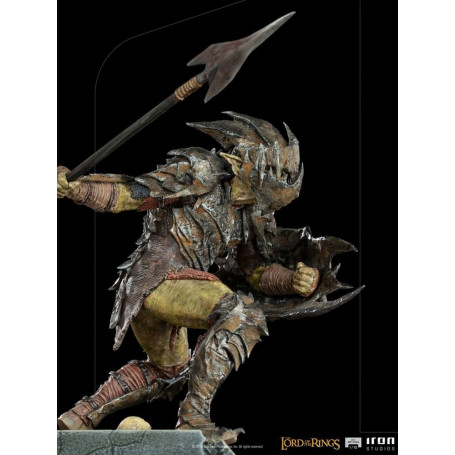 IRON STUDIOS - Gepanzerter Ork BDS Art Scale 1/10 - Herr der Ringe
