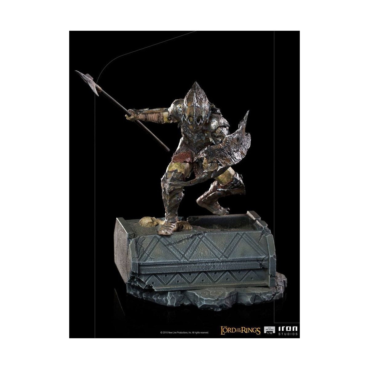 IRON STUDIOS - Gepanzerter Ork BDS Art Scale 1/10 - Herr der Ringe