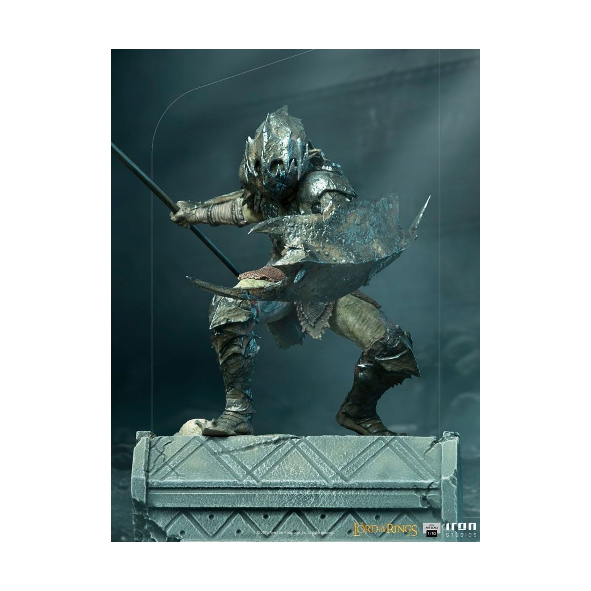 IRON STUDIOS - Gepanzerter Ork BDS Art Scale 1/10 - Herr der Ringe