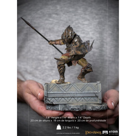 IRON STUDIOS - Gepanzerter Ork BDS Art Scale 1/10 - Herr der Ringe