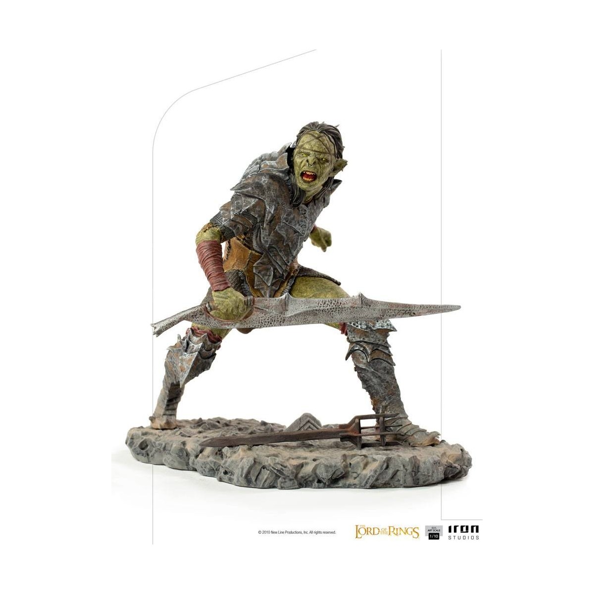 IRON STUDIOS - Schwertkämpfer Orc BDS Art Scale 1/10 - Herr der Ringe