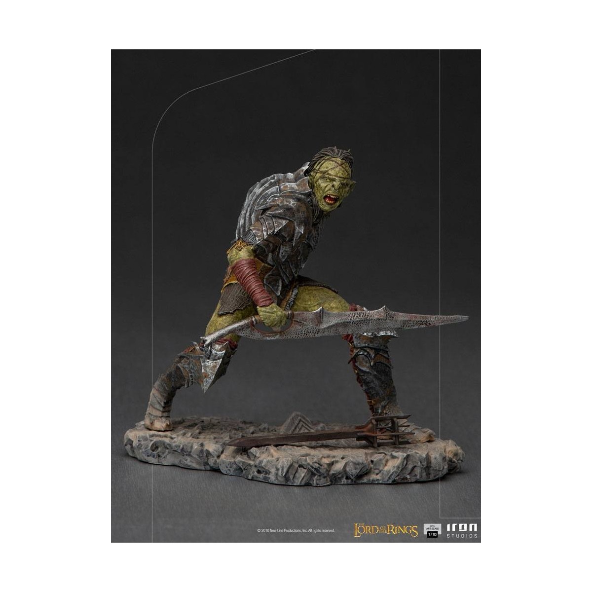 IRON STUDIOS - Schwertkämpfer Orc BDS Art Scale 1/10 - Herr der Ringe