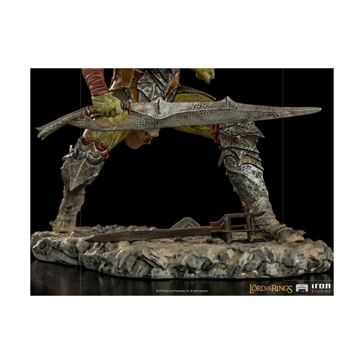 IRON STUDIOS - Schwertkämpfer Orc BDS Art Scale 1/10 - Herr der Ringe