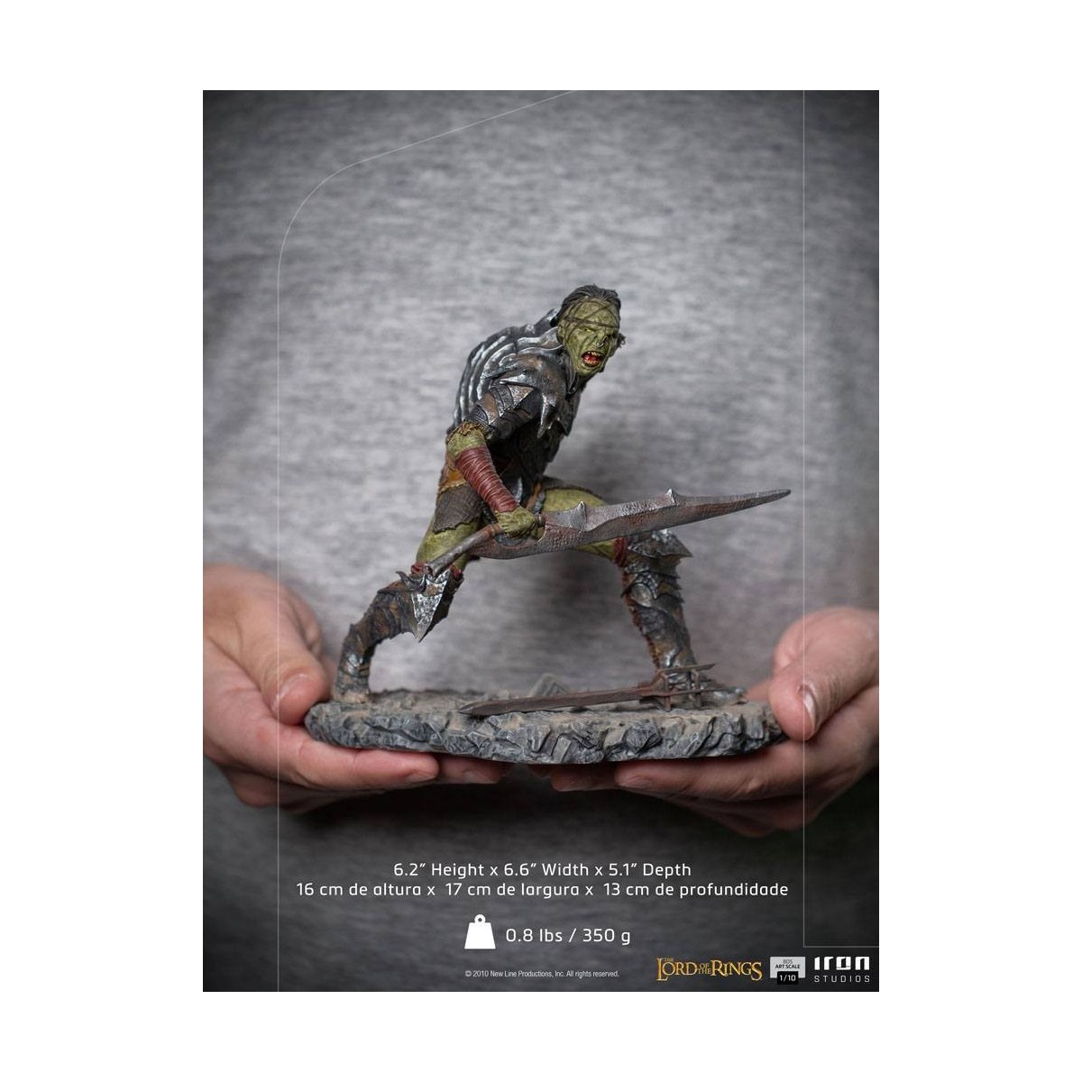 IRON STUDIOS - Schwertkämpfer Orc BDS Art Scale 1/10 - Herr der Ringe