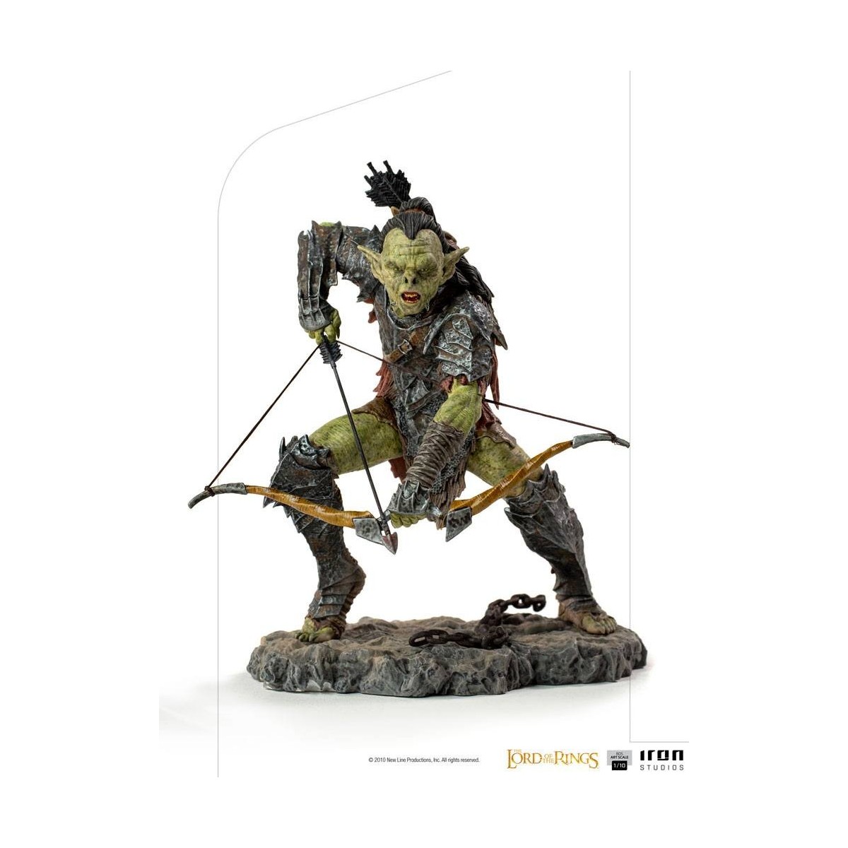 IRON STUDIOS - Bogenschütze Orc BDS Art Scale 1/10 - Herr der Ringe
