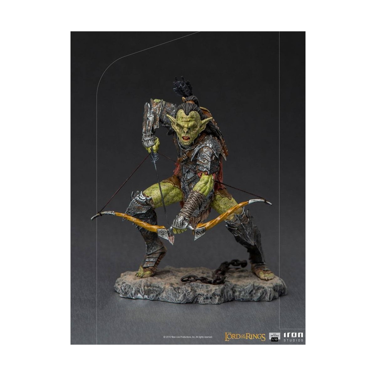 IRON STUDIOS - Bogenschütze Orc BDS Art Scale 1/10 - Herr der Ringe