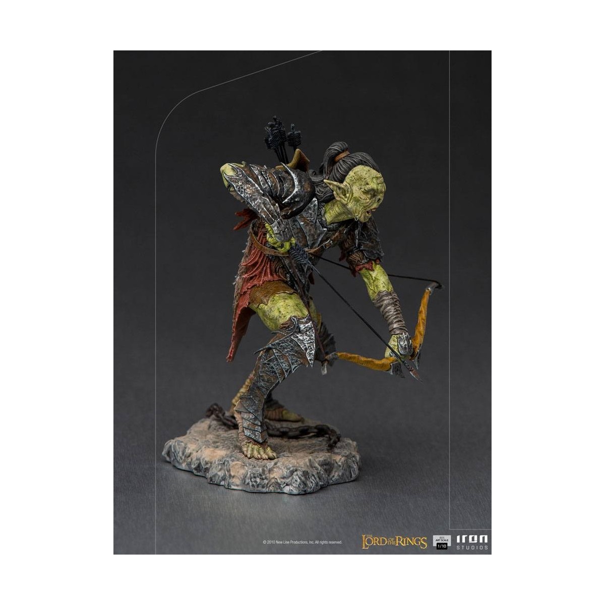 IRON STUDIOS - Bogenschütze Orc BDS Art Scale 1/10 - Herr der Ringe