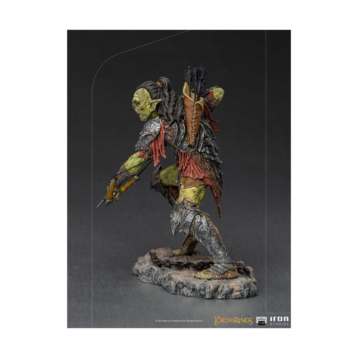 IRON STUDIOS - Bogenschütze Orc BDS Art Scale 1/10 - Herr der Ringe