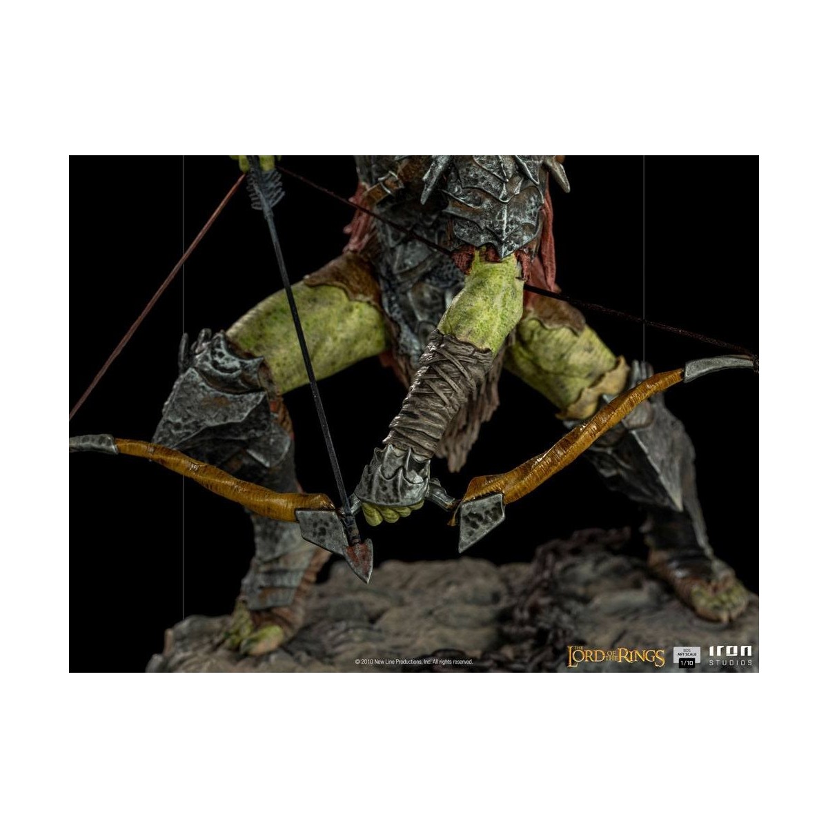 IRON STUDIOS - Bogenschütze Orc BDS Art Scale 1/10 - Herr der Ringe