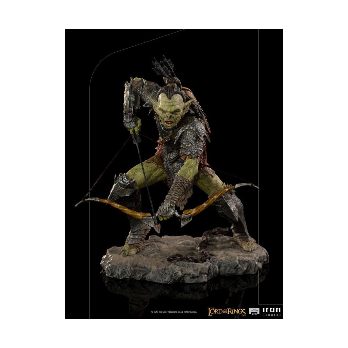 IRON STUDIOS - Bogenschütze Orc BDS Art Scale 1/10 - Herr der Ringe