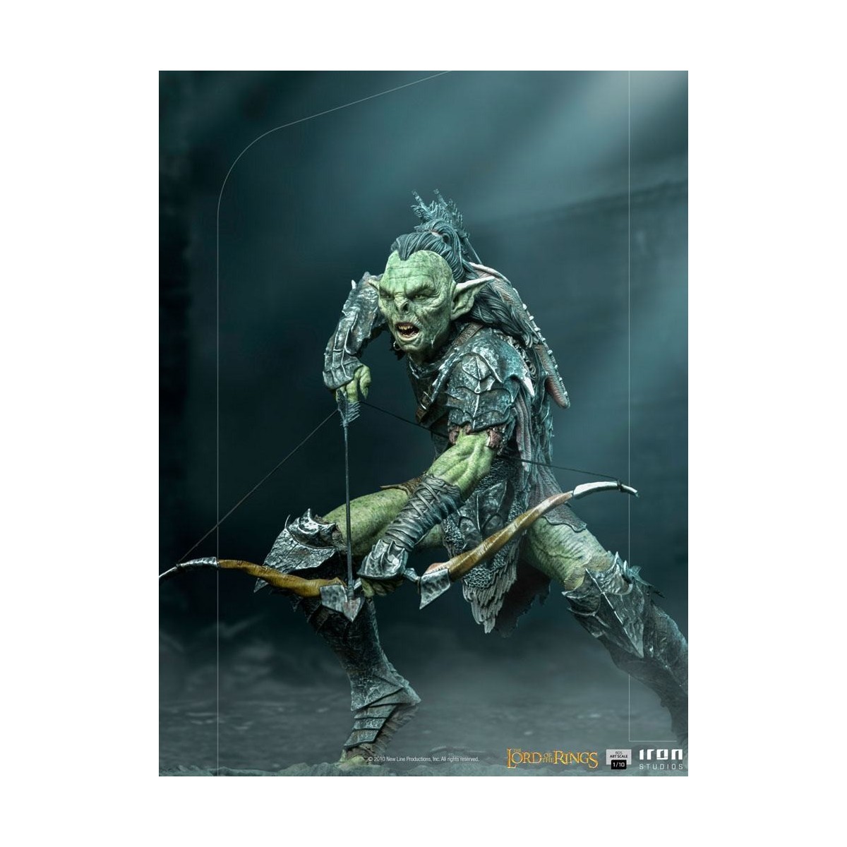 IRON STUDIOS - Bogenschütze Orc BDS Art Scale 1/10 - Herr der Ringe