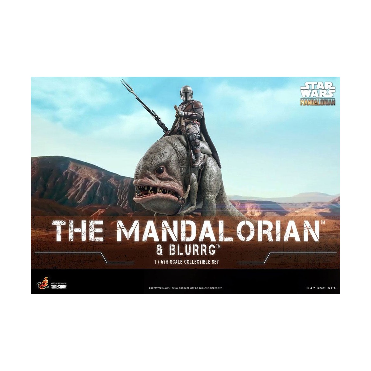 Hot Toys Star Wars - Der Mandalorianer und Blurrg