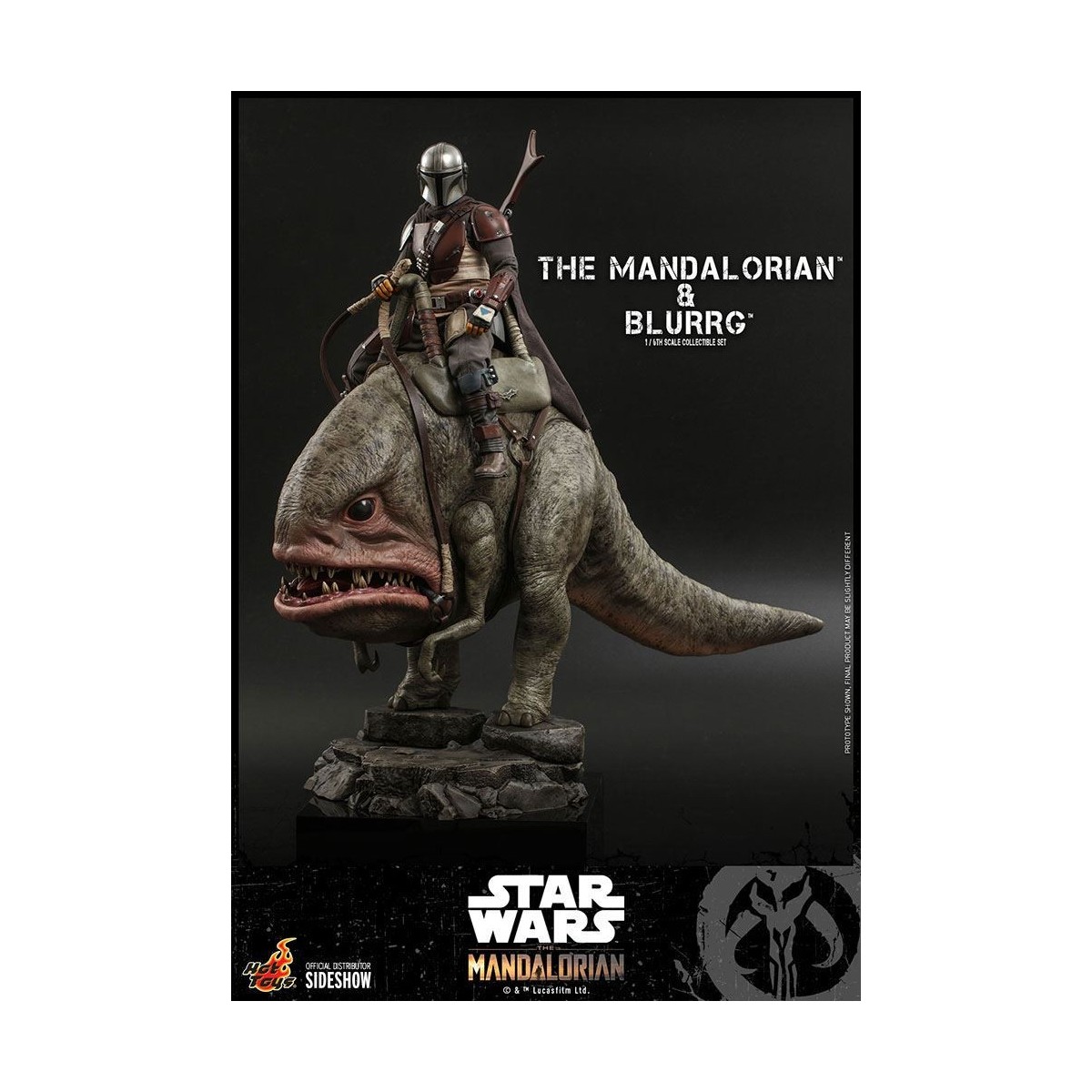 Hot Toys Star Wars - Der Mandalorianer und Blurrg