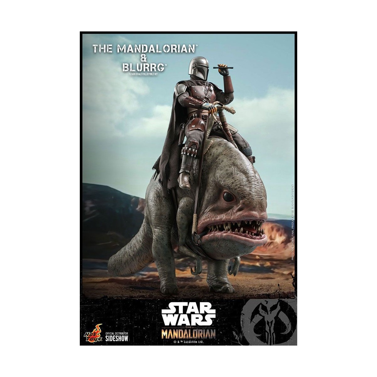 Hot Toys Star Wars - Der Mandalorianer und Blurrg